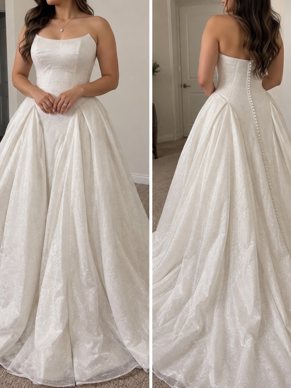Maggie Sottero Sparkling Ivory Ball Gown